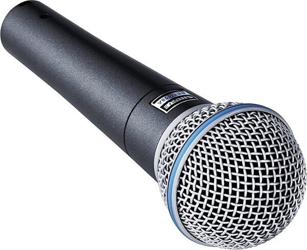 Shure Beta 58A Supercardioid Dynamic Microphone, With Tripod Boom Mic Stand, View2