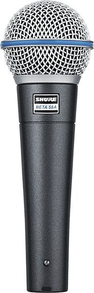 Shure Beta 58A Supercardioid Dynamic Microphone, With Tripod Boom Mic Stand, Mic