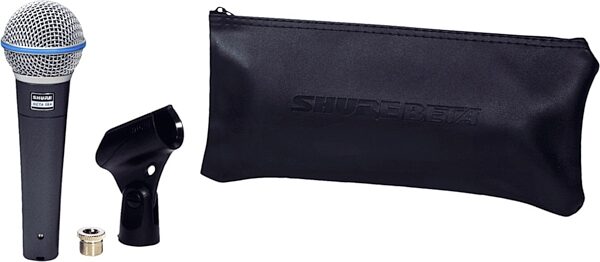 Shure Beta 58A Supercardioid Dynamic Microphone, With Tripod Boom Mic Stand, View6