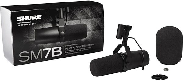 Shure SM7B Dynamic Cardioid Studio Vocal Microphone, New, View