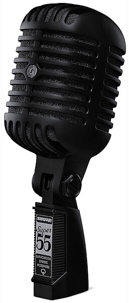 Shure Super 55 Deluxe Pitch Black Limited Edition Vocal Microphone, Main