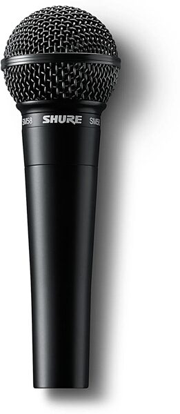 Shure SM58 Dynamic Handheld Microphone, Black (Limited Edition), Blemished, Action Position Back