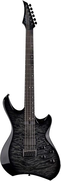 Line 6 SR270 Shuriken Variax HD Modeling Baritone Electric Guitar (with Gig Bag), Action Position Back