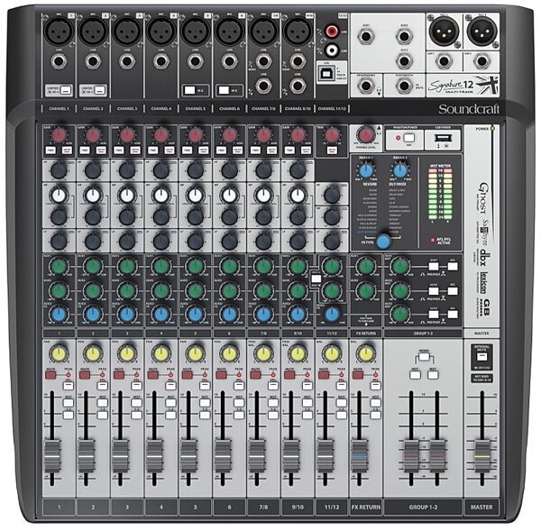 Soundcraft Signature 12 MTK Multi-Track Mixer, 12-Channel, New, Main
