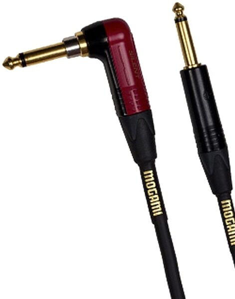 Mogami Gold Instrument Silent R Cable (Straight to Right Angle End), 10 foot, Main