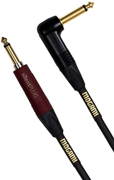 Mogami S Gold Silent Instrument Cable (Straight to Right Angle), 25 foot, Main