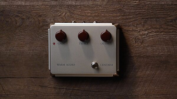 Warm Audio WA-CVS Limited Edition Silver Centavo Overdrive Pedal, New, Detail Front