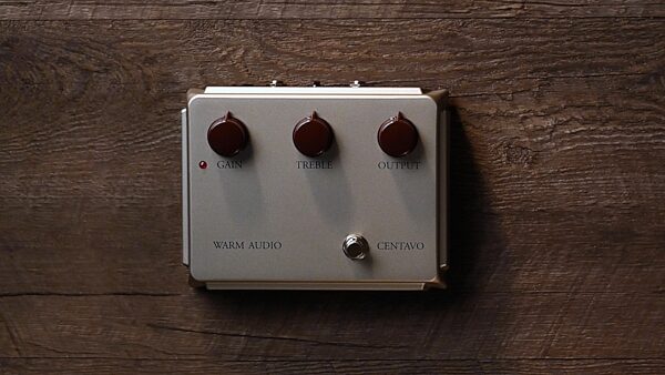 Warm Audio WA-CVS Limited Edition Silver Centavo Overdrive Pedal, New, Action Position Back