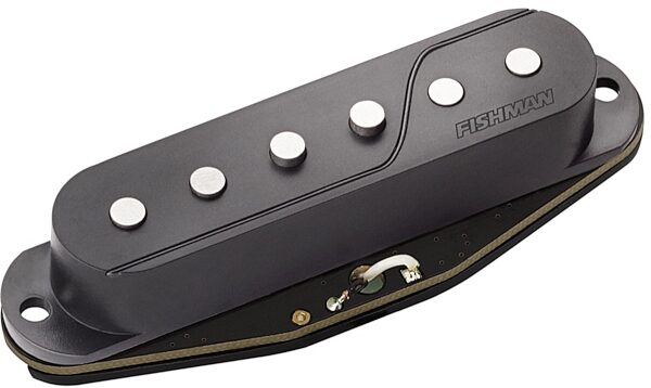 Fishman Fluence SS Single Width Pickup Active Guitar Pickup, With Black and White Caps Included, ve