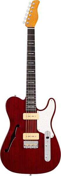 Sire Larry Carlton T7TM Electric Guitar, Red, Action Position Back