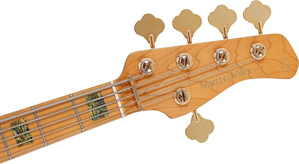 Sire Marcus Miller V10 Electric Bass, 5-String, Natural Satin, Action Position Back