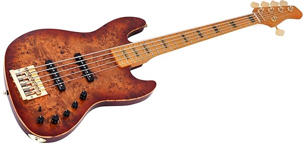 Sire Marcus Miller V10 Electric Bass, 5-String, Natural Satin, Action Position Back