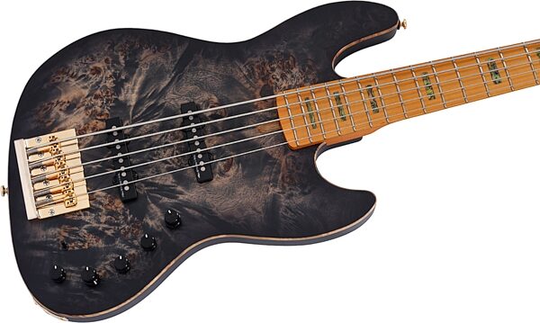 Sire Marcus Miller V10 Electric Bass, 5-String, Transparent Black Satin, Action Position Back