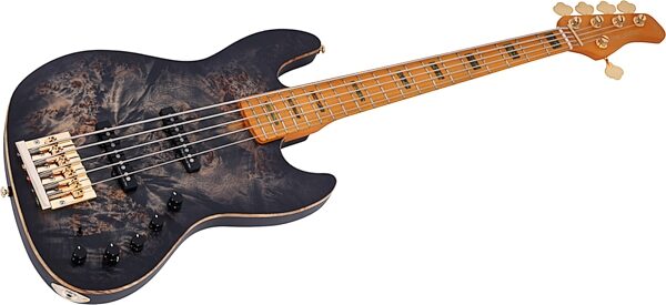 Sire Marcus Miller V10 Electric Bass, 5-String, Transparent Black Satin, Action Position Back