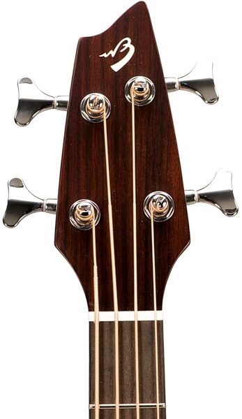 Breedlove Solo BJ350/CME4 Acoustic Bass Guitar with Case, Fretted Version - Headstock