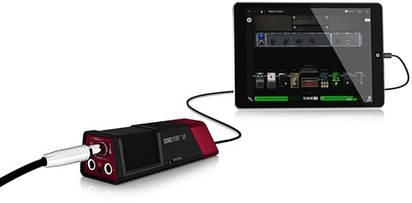 Line 6 Sonic Port VX Audio Interface with Stereo Microphone, iPad View