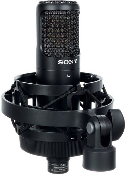 Sony C-80 Uni-Directional Condenser Microphone, Warehouse Resealed, Action Position Back