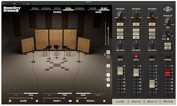 Universal Audio UAD Sound City Studios Plug-in Software, Digital Download, Action Position Back