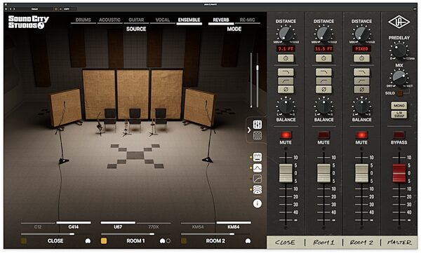 Universal Audio UAD Sound City Studios Plug-in Software, Digital Download, Action Position Back