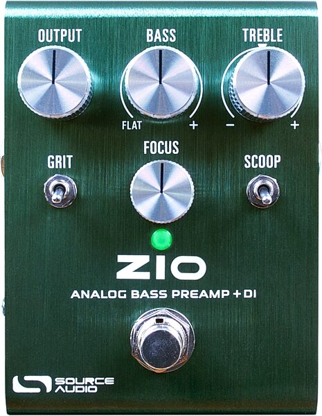 Source Audio ZIO Analog Bass Preamp and DI Pedal, New, Action Position Back