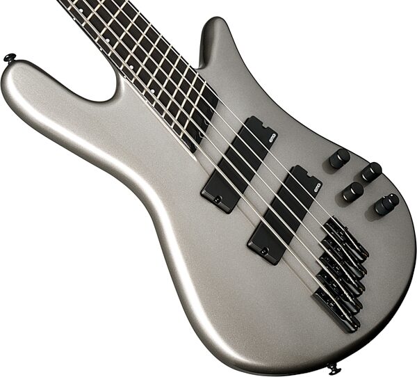 Spector NS Dimension Multi-Scale 5-String Bass Guitar (with Bag), Gunmetal Gloss, Scratch and Dent, Action Position Back
