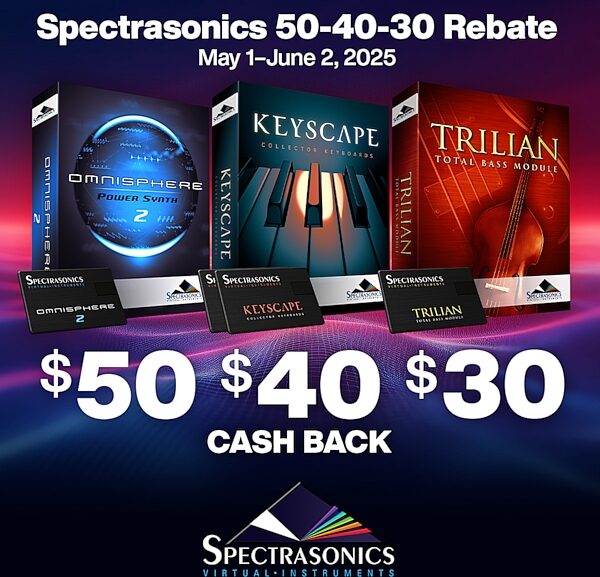 Spectrasonics Trilian Bass Module Software (Mac and Windows), Boxed, Spectrasonics Cash Back Rebate