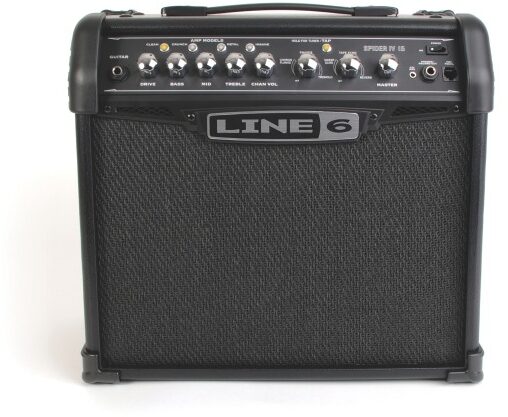 Line 6 Spider IV 15 Guitar Combo Amplifier (15 Watts, 1x8"), Front
