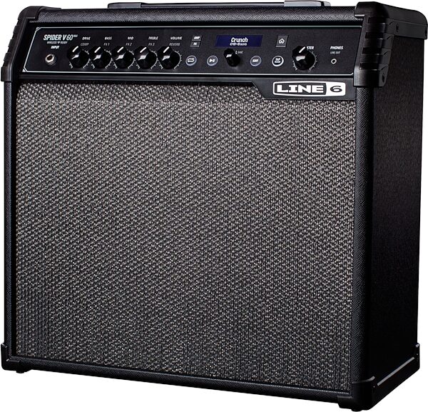 Line 6 Spider V 60 MkII Guitar Combo Amplifier (60 Watts, 1x10"), New, Action Position Back
