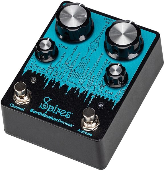 EarthQuaker Devices Spires Nu-Face Double Fuzz Pedal, View