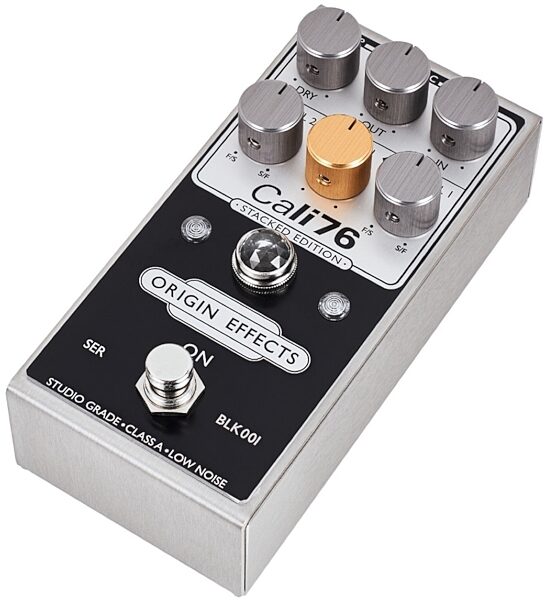 Origin Effects Cali76 Stacked Edition Compressor Pedal, Inverted Black, view