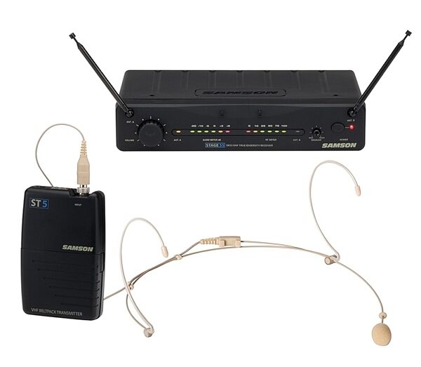 Samson SW55VSDE5 Stage 55 Wireless Headset Microphone System with DE5 Microphone, Main
