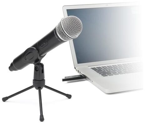 Samson Stage X1U USB Wireless Handheld Microphone System, With Laptop