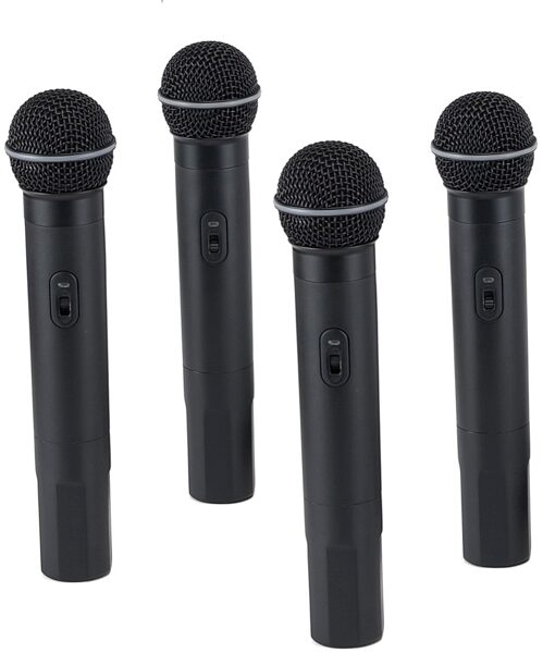 Samson Stage v466 Quad Wireless Handheld Microphone System, Microphones