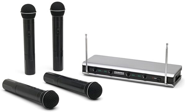 Samson Stage v466 Quad Wireless Handheld Microphone System, Main
