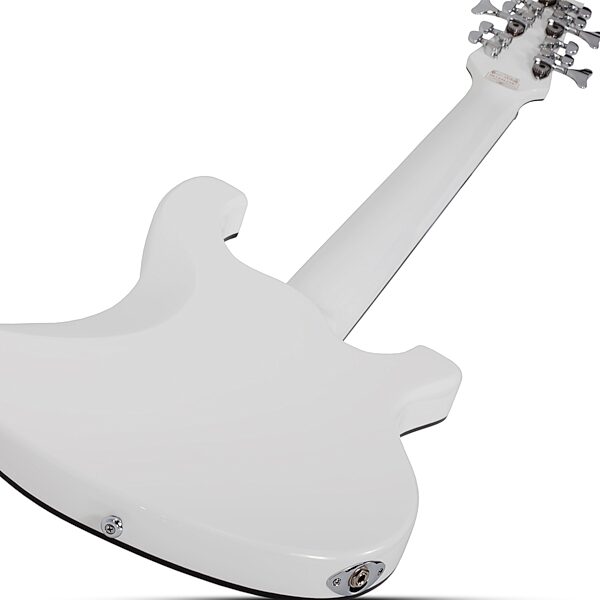 Schecter Stargazer 12 Electric Bass, 12-String (Left-Handed), Gloss White, Action Position Back