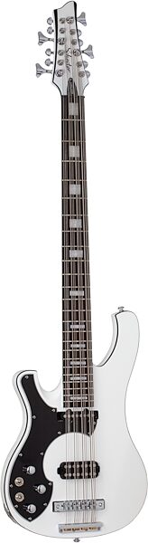 Schecter Stargazer 12 Electric Bass, 12-String (Left-Handed), Gloss White, Action Position Back