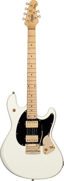 Sterling by Music Man Jared Dines Signature StingRay Electric Guitar, Olympic White, Action Position Back
