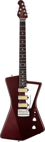 Sterling by Music Man St. Vincent Goldie Electric Guitar (with Gig Bag), Velveteen, Action Position Back