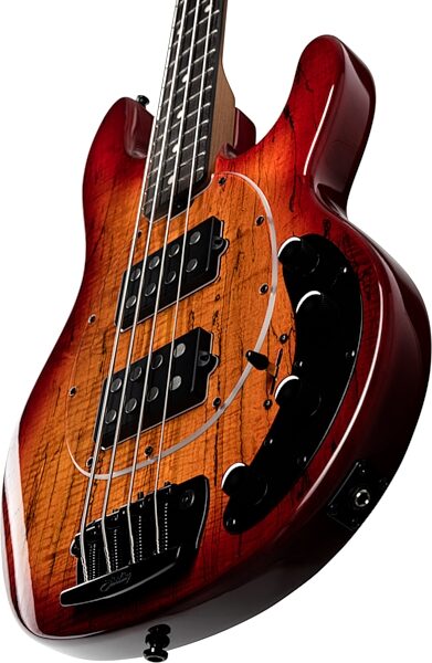 Sterling by Music Man Ray34 HHSM Electric Bass (with Gig Bag), Blood Orange Burst, Open Box (Good), Action Position Back