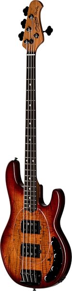Sterling by Music Man Ray34 HHSM Electric Bass (with Gig Bag), Blood Orange Burst, Open Box (Good), Action Position Back