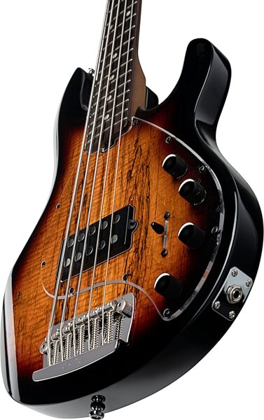 Sterling by Music Man StingRay RAY35SM Electric Bass, 3-Tone Sunburst, Action Position Back