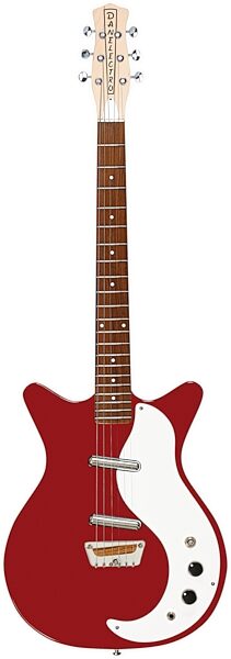 Danelectro Stock '59 Electric Guitar, Vintage Red, Action Position Back