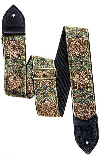 Jodi Head Slider Brocade Guitar Strap, Action Position Back