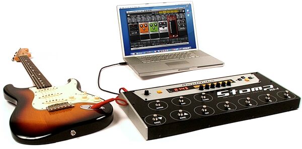IK Multimedia Stomp IO USB Foot Controller and Audio Interface, Setup with Optional Equipment