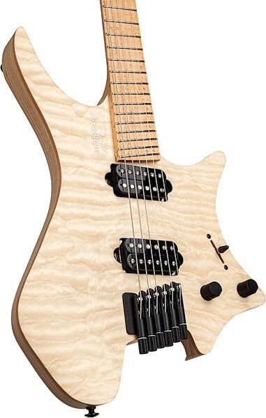 Strandberg Boden Original NX6 Electric Guitar (with Gig Bag), Natural Quilt, Action Position Back