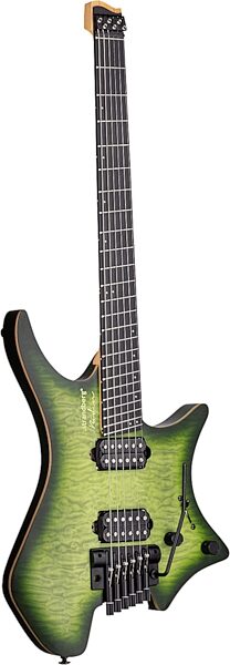 Strandberg Boden Prog NX 6 Electric Guitar (with Gig Bag), Earth Green, Action Position Back