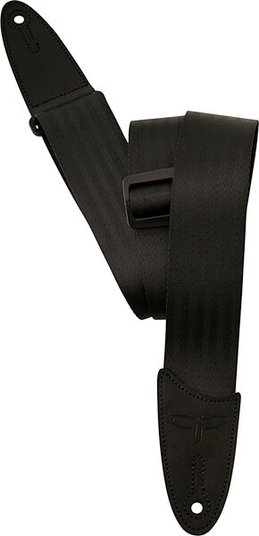 PRS Nylon Seatbelt Guitar Strap, Black, Action Position Back