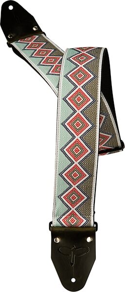PRS Jacquard Guitar Strap, Retro Green, 2.75 inch, Action Position Back