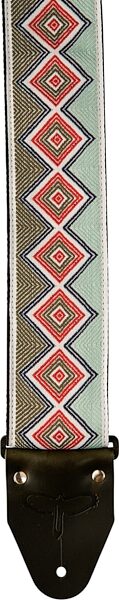 PRS Jacquard Guitar Strap, Retro Green, 2.75 inch, Action Position Back