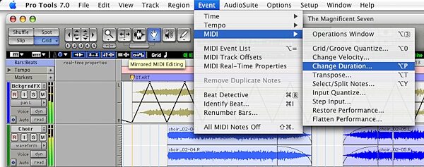 Digidesign Pro Tools LE Upgrade, Streamlined Menus